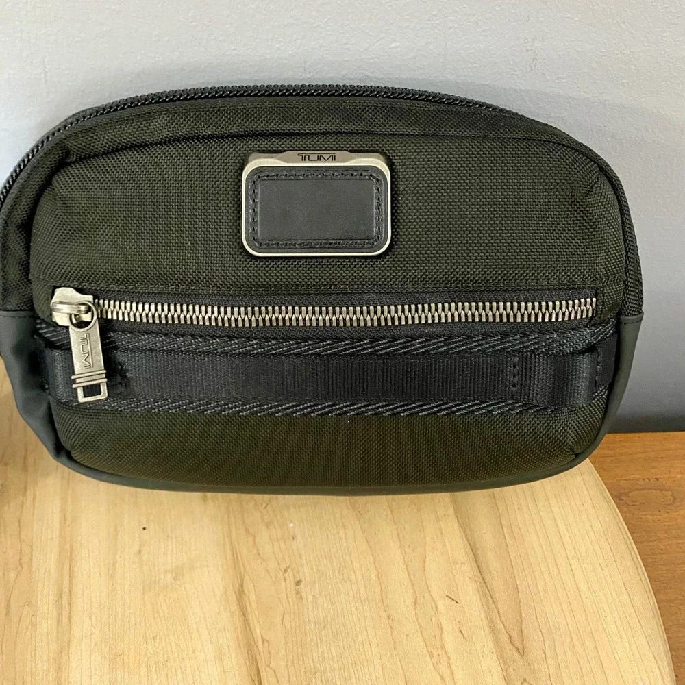 TUMI Recruit 3-in-1 Chest Pack Waist Bag Sling Black Ballistic Nylon 232701D